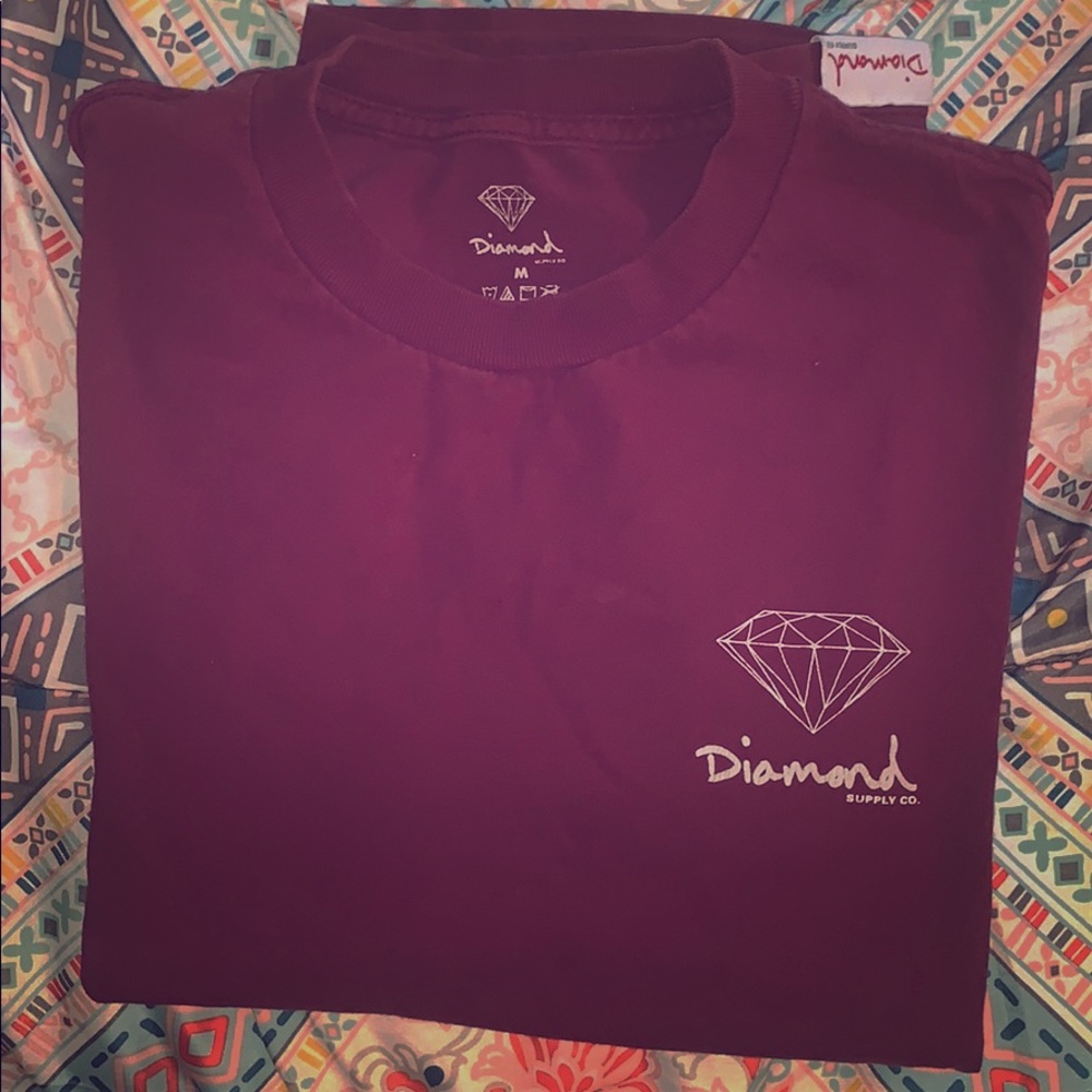Diamond supply male t shirt